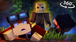 Can YOU ESCAPE Jason AGAIN in 360/VR  Horror Minecraft VR Video