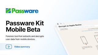 Passware Kit Mobile Beta