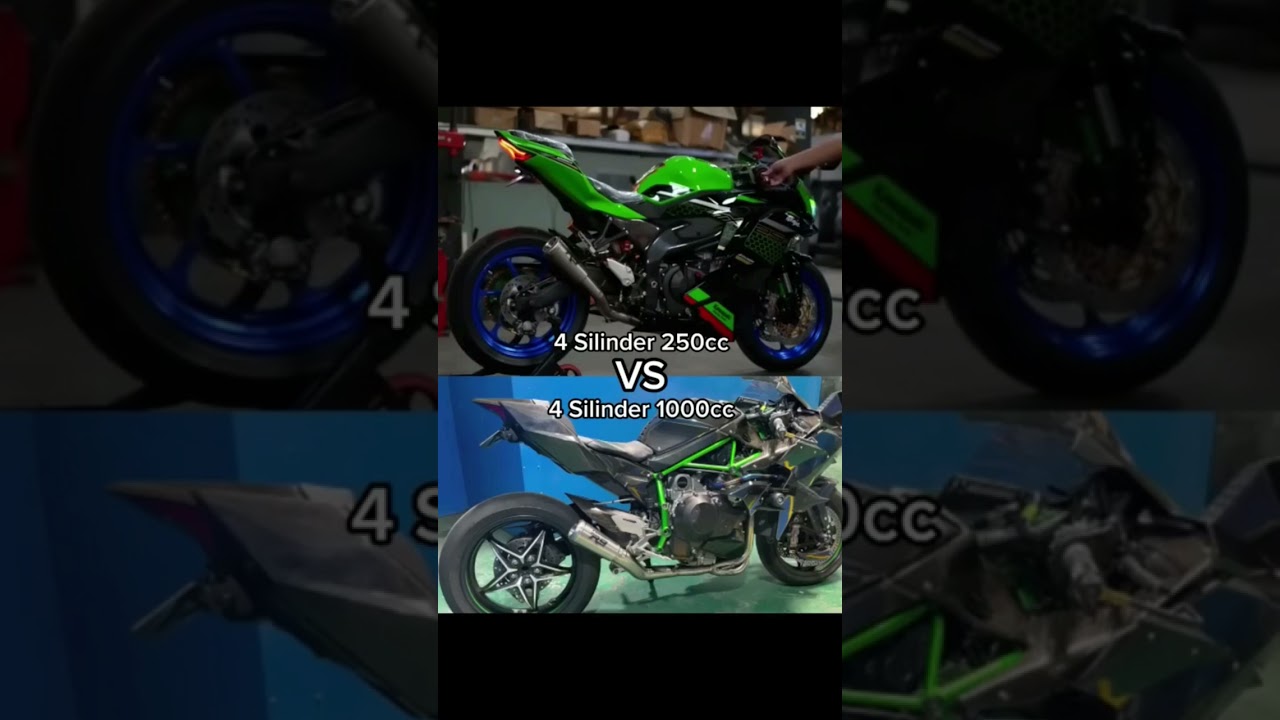 Kawasaki 25r 250cc vs Ninja h2 1000cc Sound Test🔥🔥|Comment which sound you like more