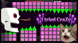 I Almost Lost My Mind Beating CraZy... (Geometry Dash Hard Demon)