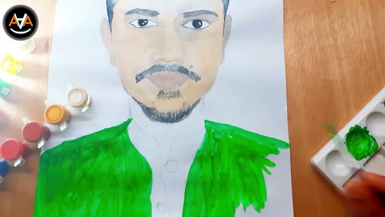 How to Draw Real Face | Face Matching Painting | Real Human Face Drawing 