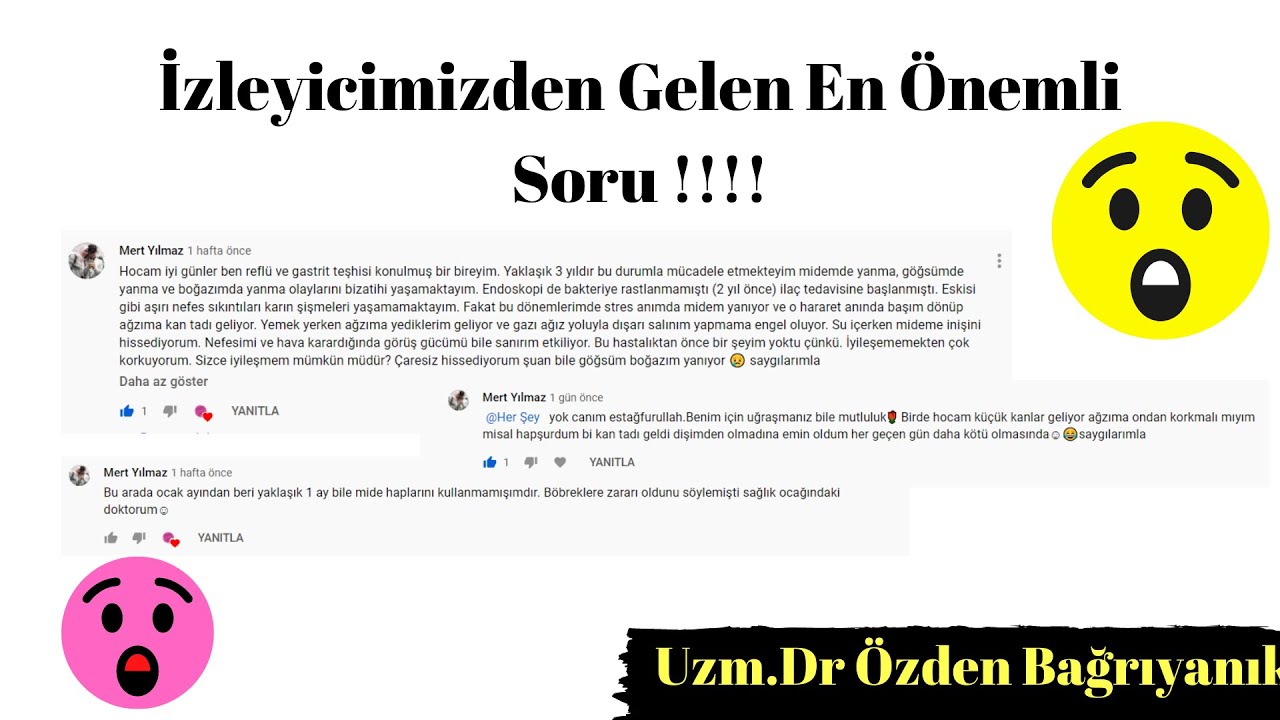 İzleyicimizden Gelen Soruyu Cevapladık :) Reflü Nedir? Tedavisi ve Diyeti Nasıl İzlenmelidir ?