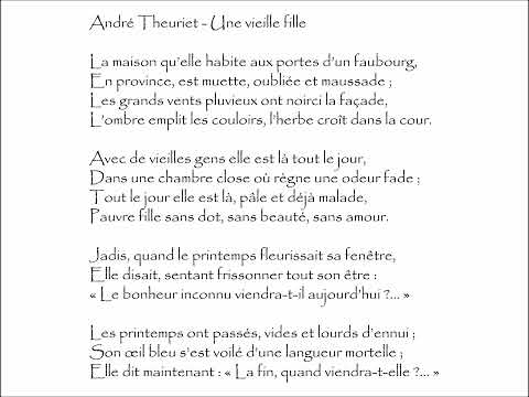 Theuriet (André) : UNE VIEILLE FILLE - La maison qu’elle habite aux portes d’un faubourg, @PoemeMinute