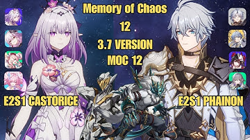 E2S1 Castorice x Cyrene & E2S1 Phainon speed | New MOC12 | 3 Stars | HSR | V3.7 | Full Clear |