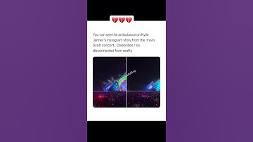 You can see d AMBULANCE from KYLIE JENNER Instagram story from TRAVIS SCOTT astroworldfest #shorts