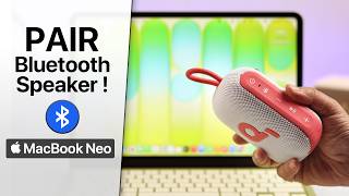 MacBook NEO: How to Connect Any Bluetooth Speaker or Headphone!