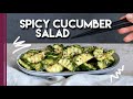 Spicy cucumber side dish  asian style
