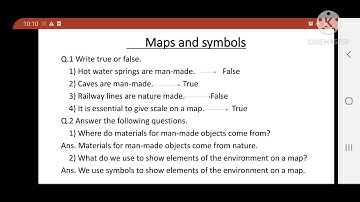 Std_4th_EVS_Maps and Symbols Exercise