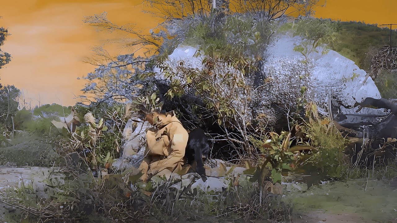 5 days of camping in the forest with my dog.