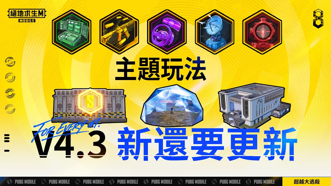 【絕地求生M】✨4.3版本即將推出 !✨