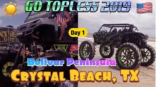 Go Topless 2019 Crystal Beach, TX Boliver Peninsula- Day 1
