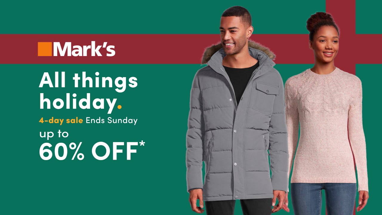 Up to 60% Off* - 4-Day Sale On Now
Up to 60% Off*

Shop now at https://www.marks.com/