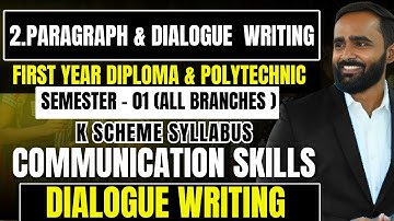 Paragraph and Dialogue Writing|Dialogue Writing|Communication Skill|K SCHEME|PRADEEP GIRI SIR