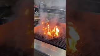 Hot Meat on Fire for the Perfect Burger🔥🥩