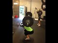 Brezny hitting a 105lb overhead squat