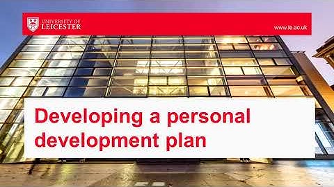 How to prepare a personal development plan (PDP)