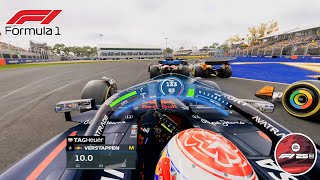 F1 25 | Realistic HUD | Australian GP | 25% Race | Max Verstappen | Red bull RB25 | From P7