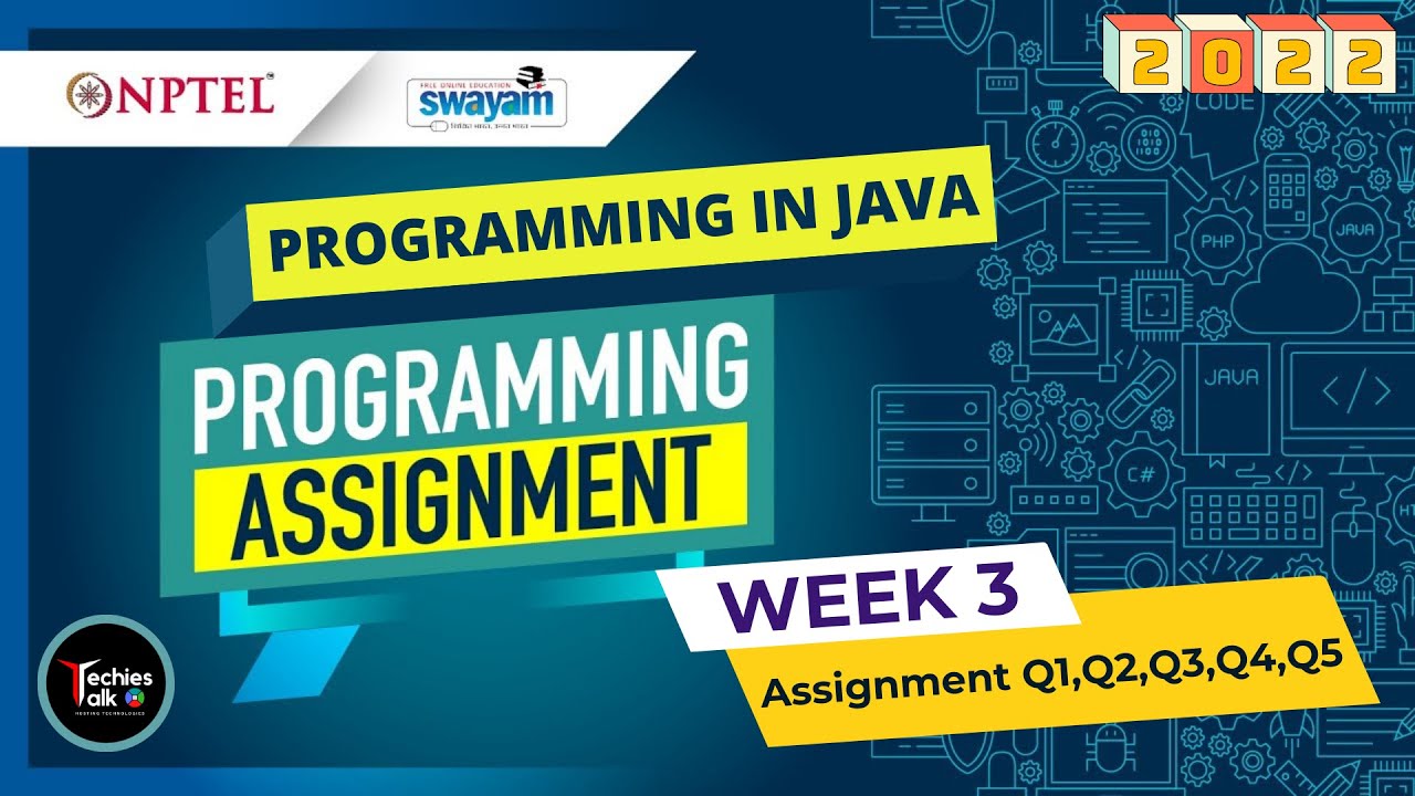 nptel programming in java assignment solutions