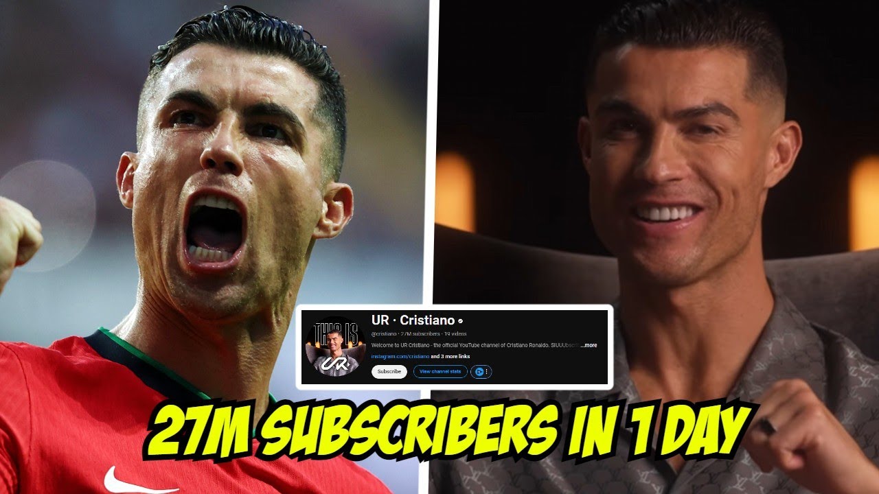 Cristiano Ronaldo LAUNCHES YouTube Channel - YouTube