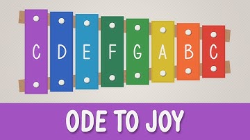 How to play Ode to Joy on a Xylophone - Easy Songs - Tutorial