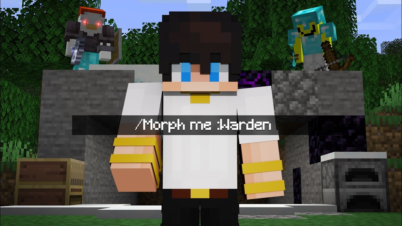 Minecraft Speedrunner VS 2 Hunters