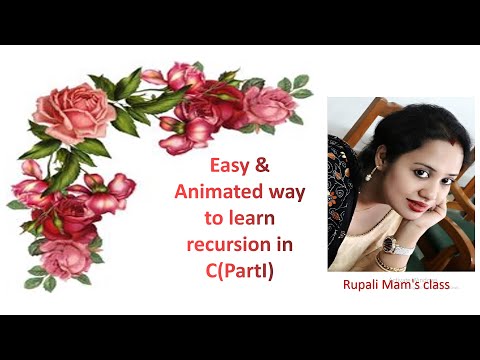🌸🌸EASY & ANIMATED WAY TO LEARN RECURSION IN C(PARTI)🌸🌸