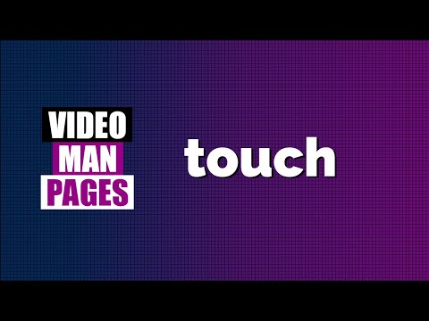 Touch Change File Timestamps Video Man Pages