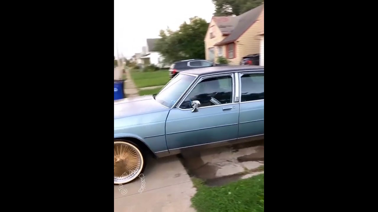 8-5 Buick Lesabre on 22" Gold Thangs & Vogues from Cleveland, Ohio