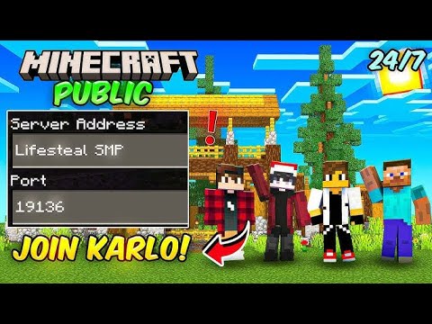 Minecraft Smp Live || Join Our Public Server | Java + Pe / Lifesteal ...