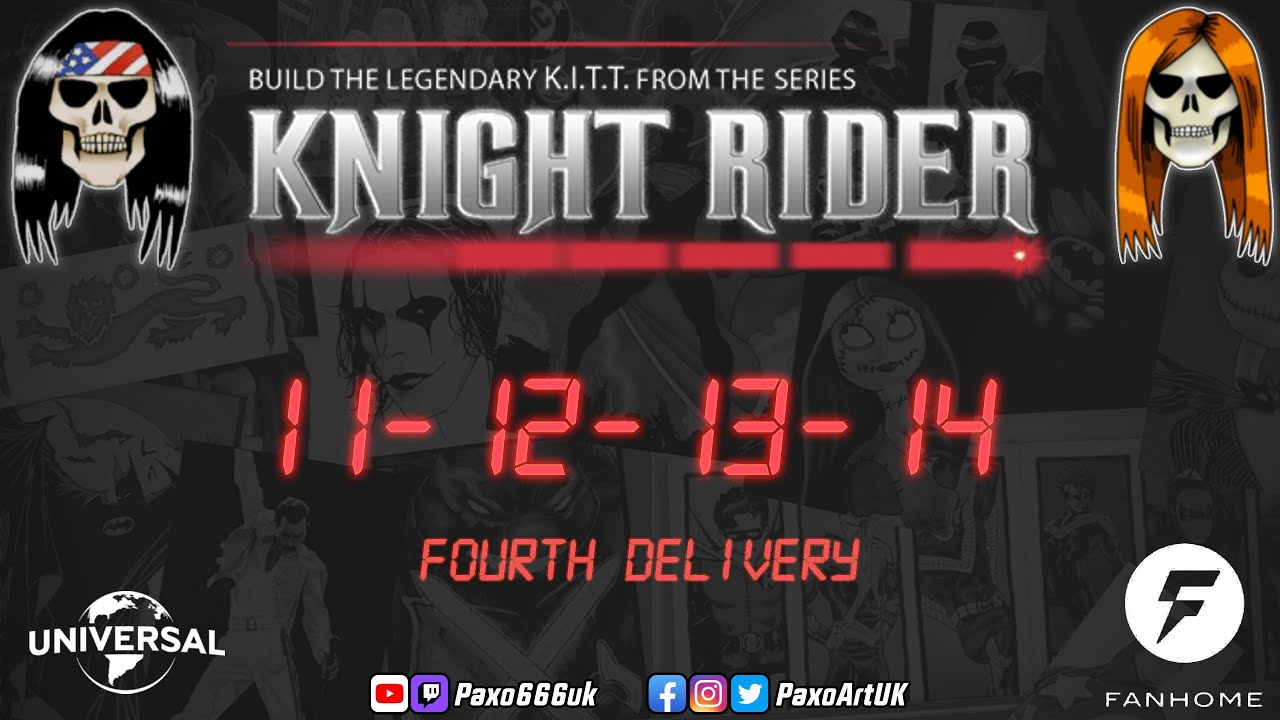 Build Diary Fanhome K.I.T.T. from Knight Rider 1:8 scale Issues #11, #12, #13 & #14