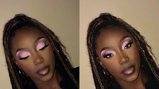 Pink Full Glam | Makeup Tutorial | #makeup #makeuptutorial #makeupforblackwomen #makeupforbeginners 