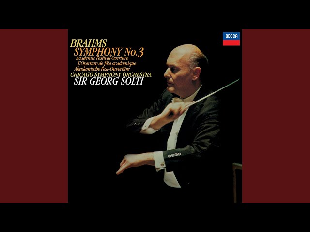 Brahms - Ouverture pour une fête académique : Symph Chicago / G.Solti