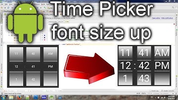 Android timepicker font size increase/decrease [android studio]