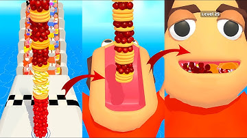 Pancake Run 🍇🍓🍌 Game All Levels Android,iOS Big UPDATE Gameplay New Level #4