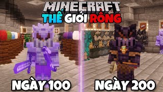 Mình Sinh Tồn 200 Ngày Ở Thế Giới Rồng Trong Minecraft Sinh Tồn Siêu Khó !!