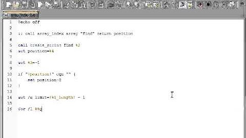 Batch 87 Array Index