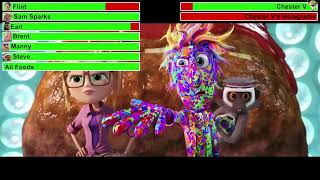 Cloudy with a Chance of Meatballs 2 Final Battle with healthbars (Edited By iiChrome's Healthbars )