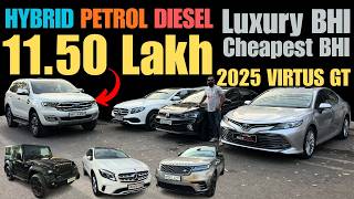 11.50 Lakh Luxury Cars CAMRY, VELAR, GLA200, E200, VIRTUS GT, ENDEAVOUR, HECTOR PLUS, THAR 4X4, GV