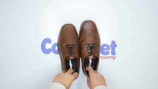 Darby - Cognac | Cosyfeet | Extra Roomy Footwear Darby - Cognac | Cosyfeet | Extra Roomy Footwear