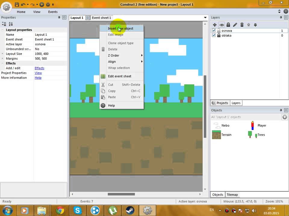 Как сделать игру в construct 3. Как сделать игру в construct 3