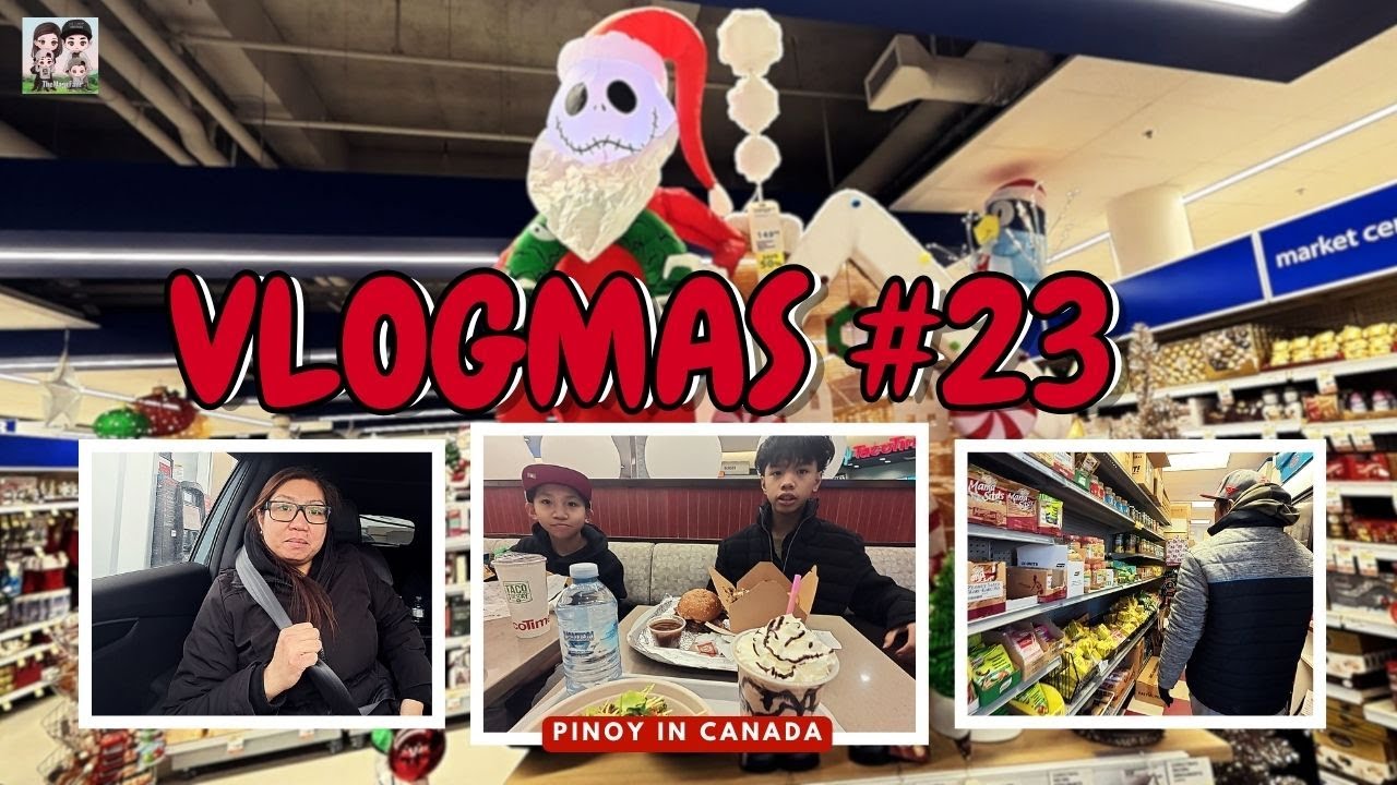 VLOGMAS DAY 23 | PINOY STORE + CHRISTMAS SHOPPING | PINOY IN CANADA VLOG