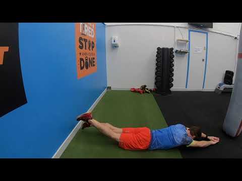 Prone extension with flutter kick