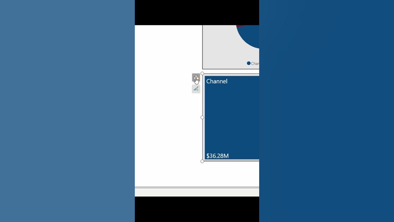 How to show percentage total in Power BI treemap? VS Pie Chart shorts