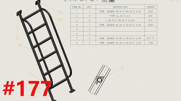 Solidworks Exercise 177 how to build a ladder in solidworks