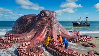 1000 Giant Deep-Sea Octopuses Caught in Trap Cages – Deep-Ocean Fishing Documentary