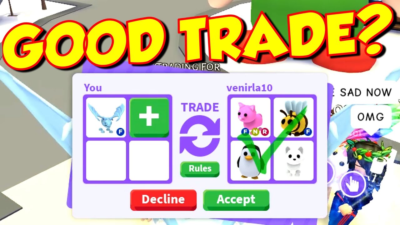 What People Will Trade For A Flying Frost Dragon Adopt Me Pet Update Youtube