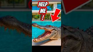 I FOUND ALLIGATOR IN MY SWIMMING POOL 😭😨