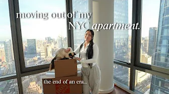 moving out of my NYC apartment 🏠🔑 moving vlog, leaving my apartment, empty apt tour!