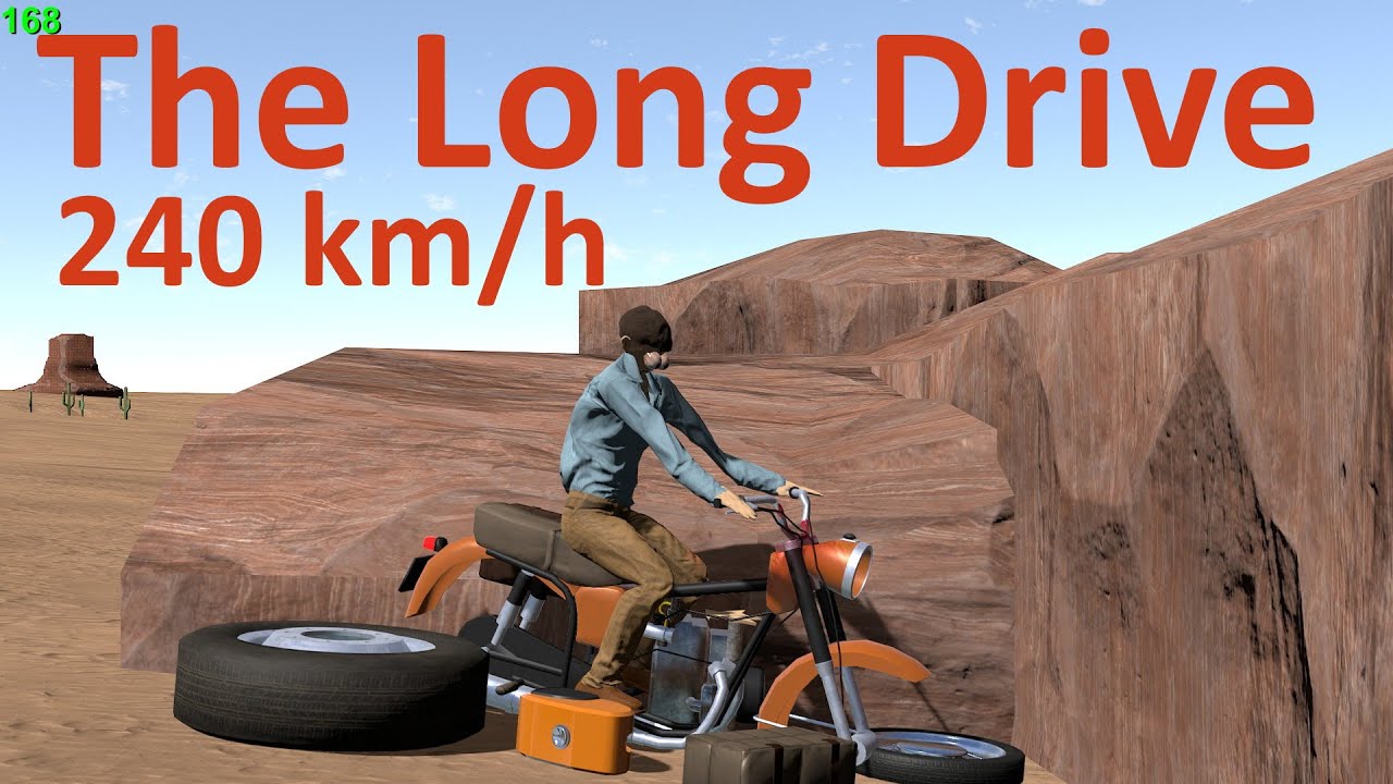 The Long Drive 240 km/h with motorcycle. 240 km/h на мотоцикле в камень ...