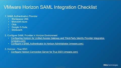 ThinOS 9.1 on VMware Horizon with SAML Authentication